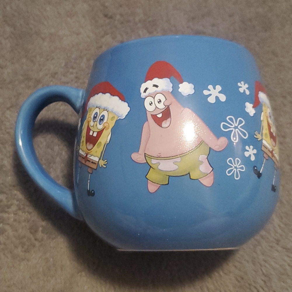 Blue Spongebob mug